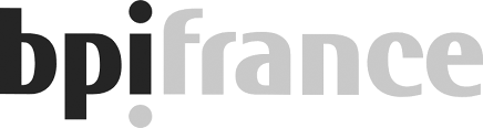 Logotipo de Bpi France en blanco y negro