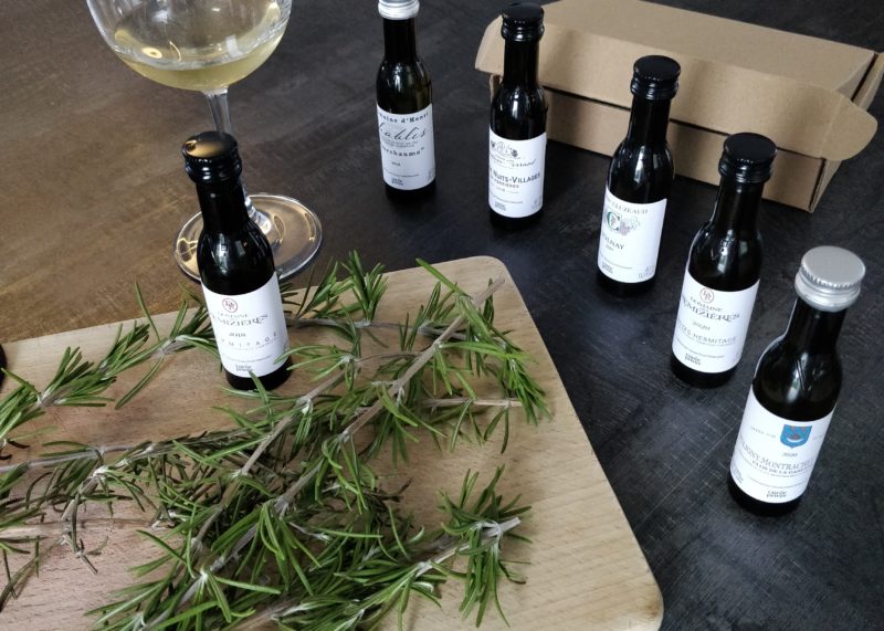 Muestras de vinos y aromas
