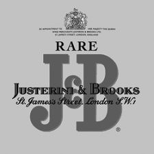 Justerini black and white logo