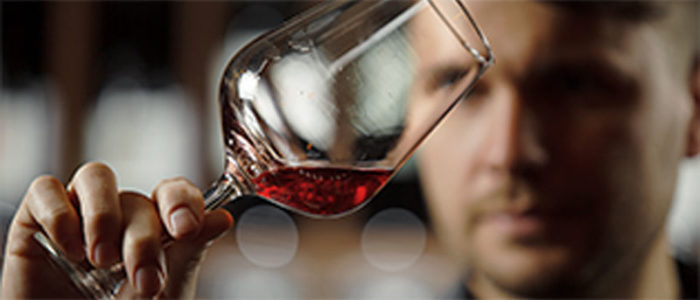 Red wine samples