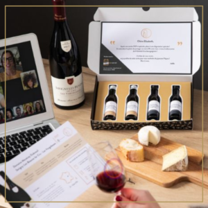 dégustation à distance mets vins
