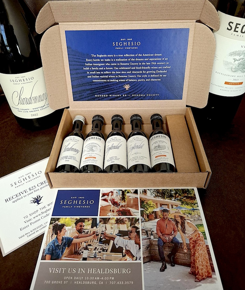 Eco-Friendly Kraft Box seghesio wine samples